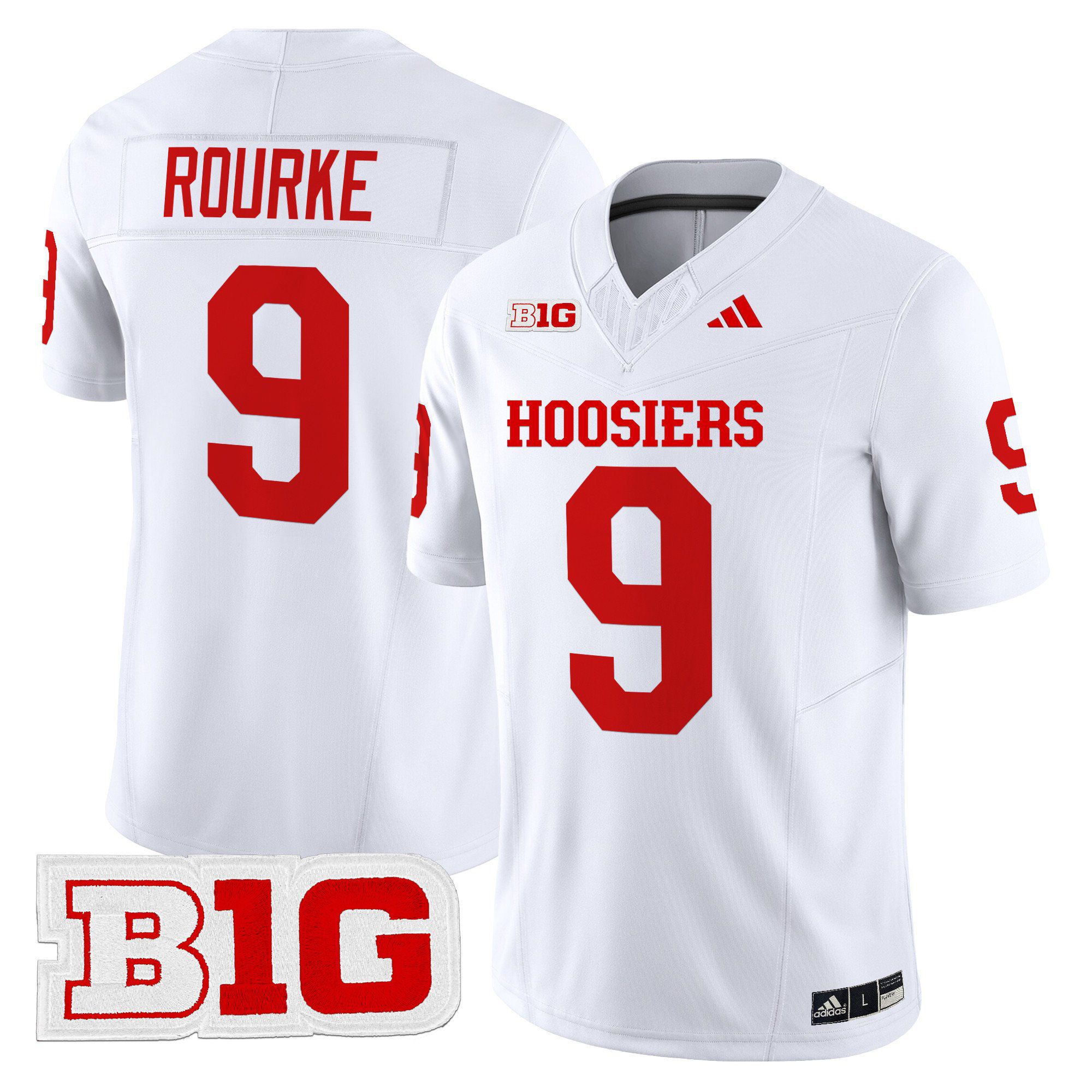 Men Indiana Hoosiers #9 Rourke White 2024 Vapor Limited NCAA Jersey